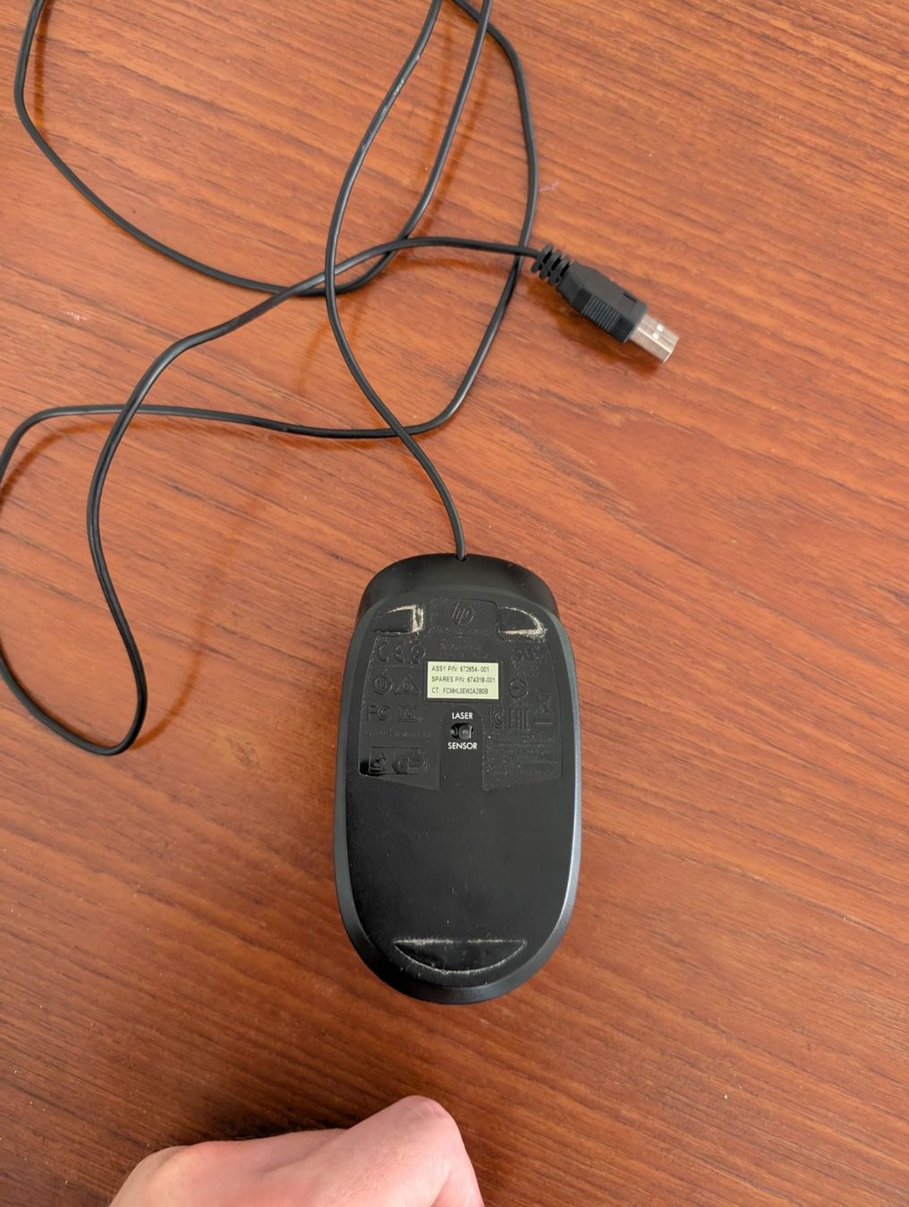 Hewlett Packard Mouse: HP USB Maus, schwarz – Usato da Zürich venduto da mis_96r8 3