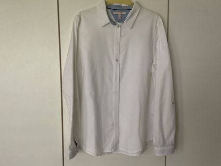 Esprit - klassische, weisse Bluse - Gr. 36