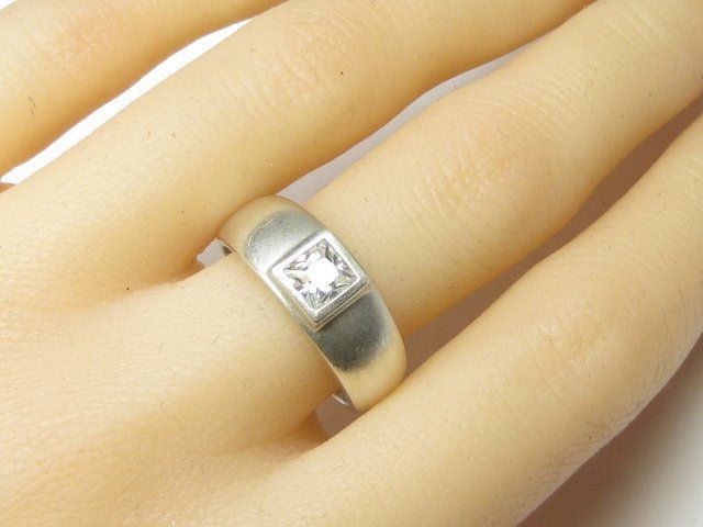 Anelli: Ring Silber 925 + MP quadratischer Schmuckstein – Usato da Ermatingen venduto da Decovin 3