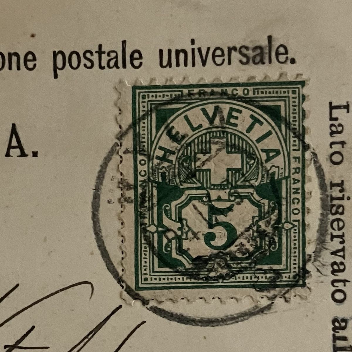 Cartoline postali: Alte blaue Ansichtskarte Bauma ZH, 1899, Top! – Usato da Bauma venduto da Baumer71 2