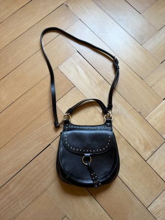 ZARA - Umhängetasche schwarz mit Nieten