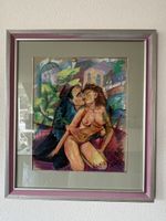 Erotisches Pastellbild Künstler Kaminsky