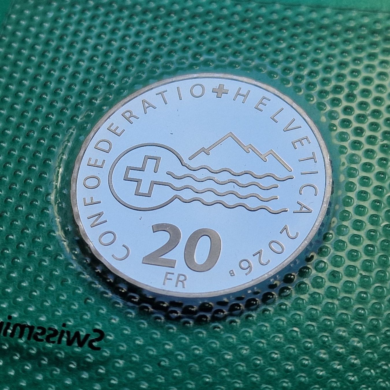 Tutti le monete: CHF 20.- Swissmint 2026, Lac Léman – Nuovo e nell'imballaggio originale da Bouveret venduto da psv01 5