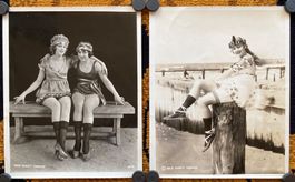 30er Jahre schwarz weiss Fotografien 2 Stück MACK SENNETT
