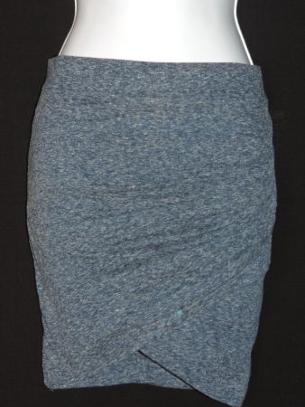 jupe moulante bleu gris