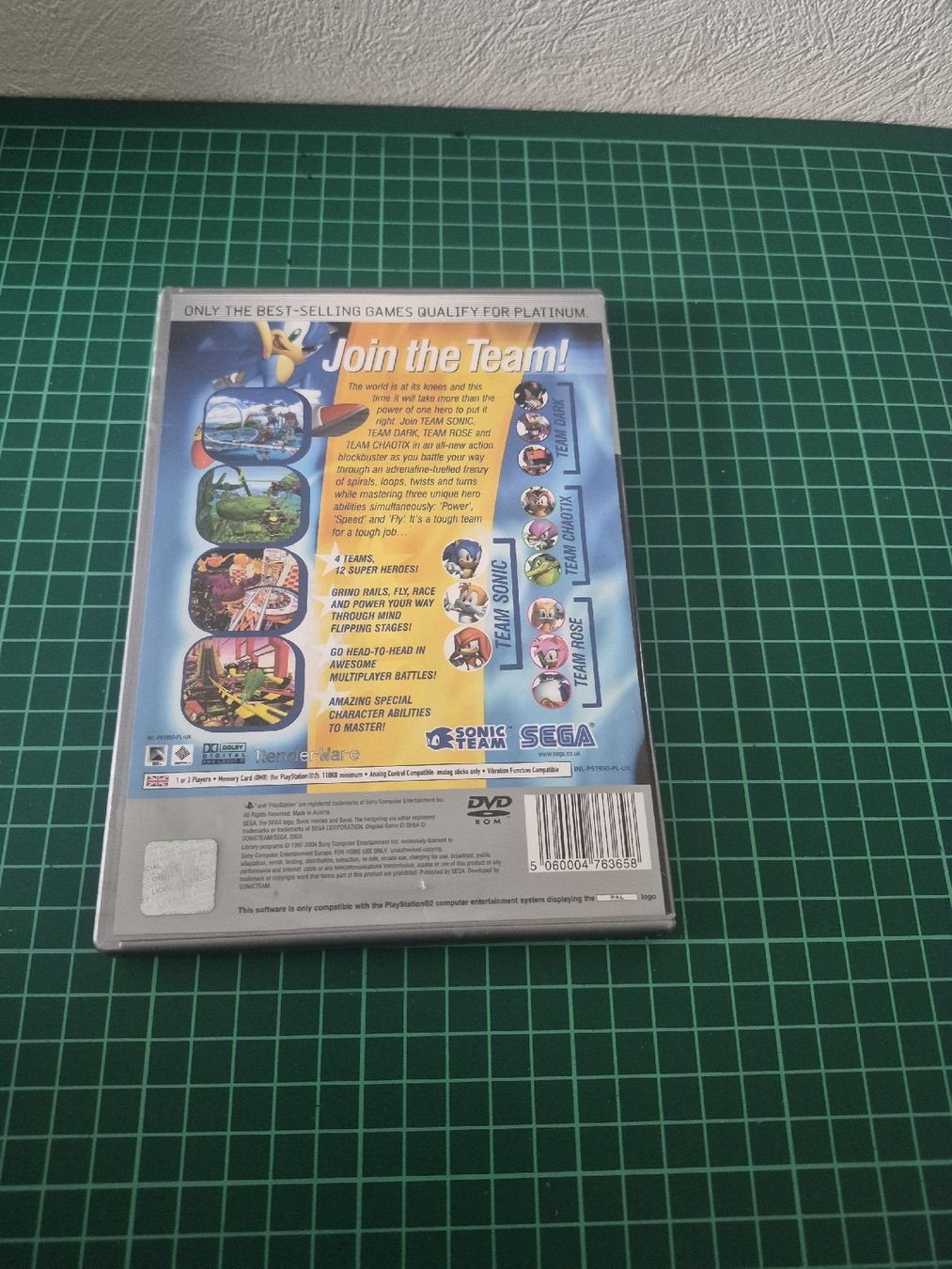Sony Giochi: Playstation 2 Game - Sonic Heroes Platinum Edition PS2 – Usato da Meyrin venduto da Retro-GZ 2
