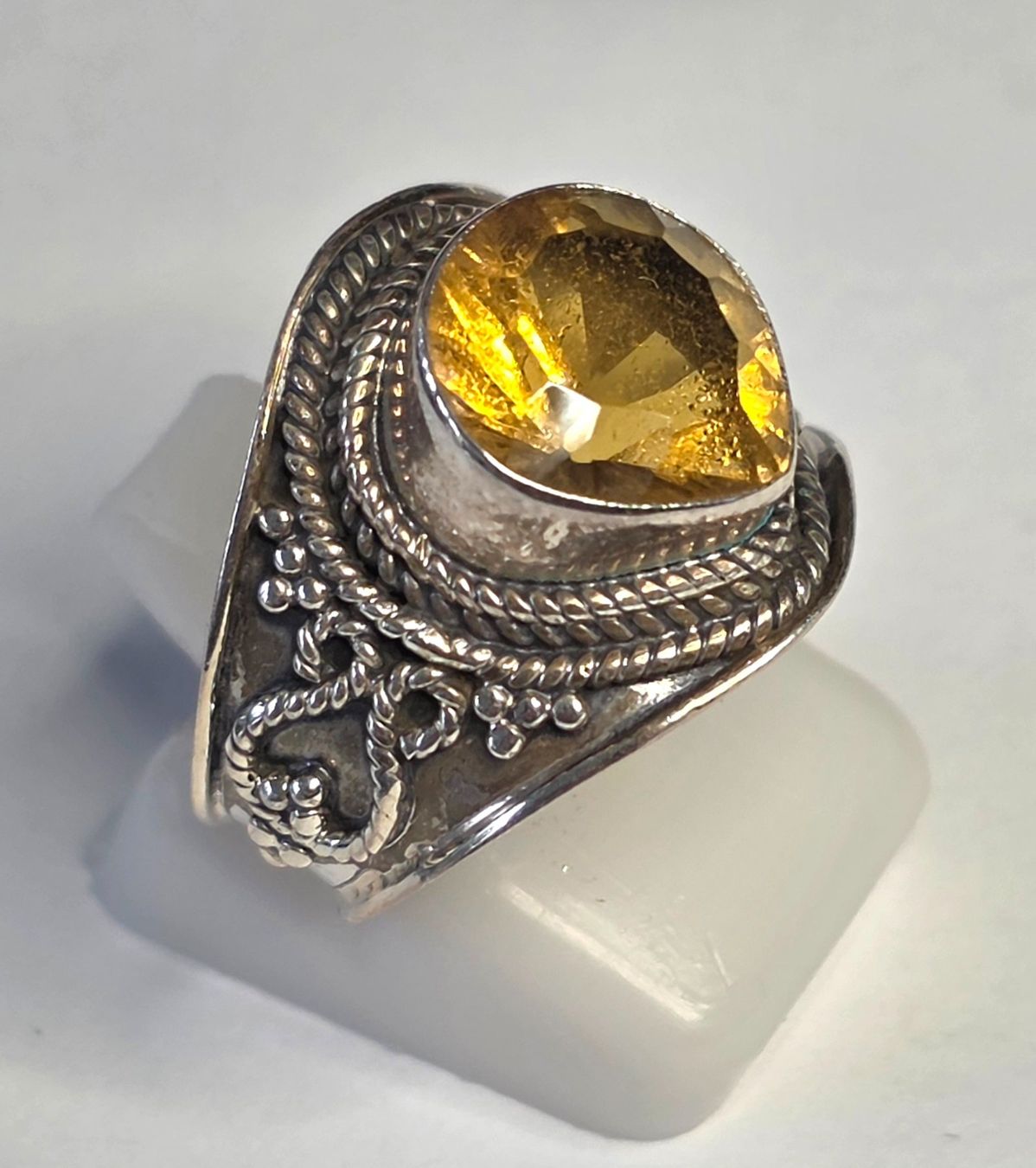 Bagues: Citrin Silber Ring – Neuf (Voir description) à Zürich par adriben 1