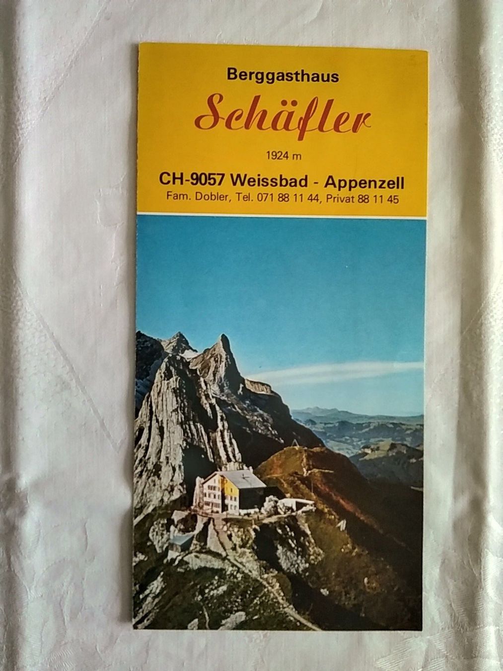Dokumente: Prospekt Berggasthaus Schäfler – Gebraucht aus Appenzell von lama19