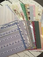 Designerpapier / grosses Paket mit 56 Blatt / P