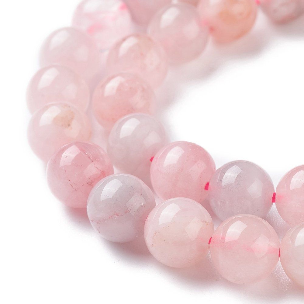 Edelsteine: Rosenquarz Perlen 8mm     1 Strang – Neu (gemäss Beschreibung) aus Alpnachstad von perlengaby