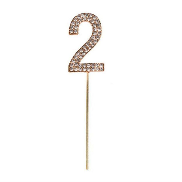 Tutte le decorazioni: Torten Glitzerzahl 2 – Nuovo e nell'imballaggio originale da Oensingen venduto da Liquidations-Shop