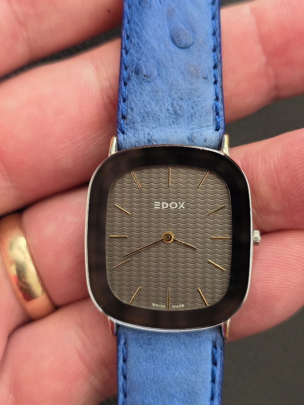 Edox Orologi: Montre Edox Vintage, extra plate  – Usato da Grand-Lancy venduto da Precision-GE 1
