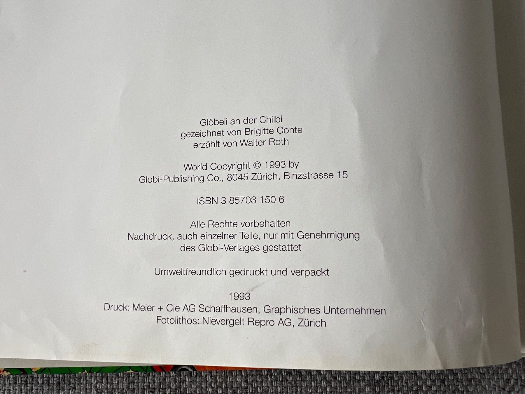 Libri: Globi Buch: Glöbeli an der Chilbi – Usato da Ennetbaden venduto da mapa05 4