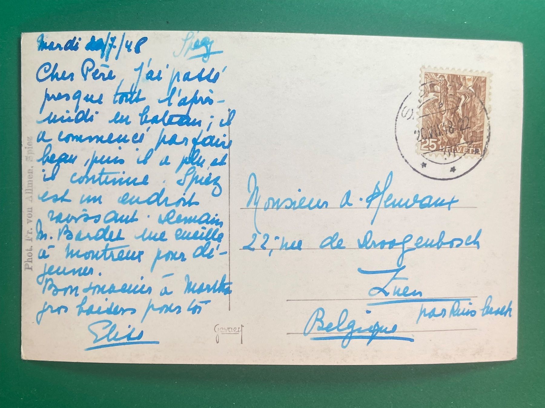 Cartoline postali: Spiez – Usato da Steg VS venduto da danwer74 1