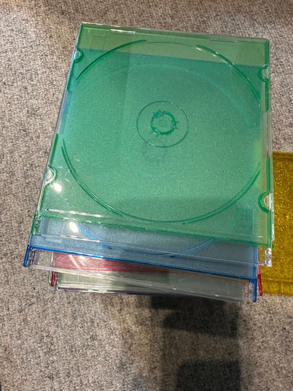 Behälter & Ähnliches: 27 CD/DVD-Hüllen, transparent, farbig. – Neu (gemäss Beschreibung) aus Niederhasli von pat_6g78 2