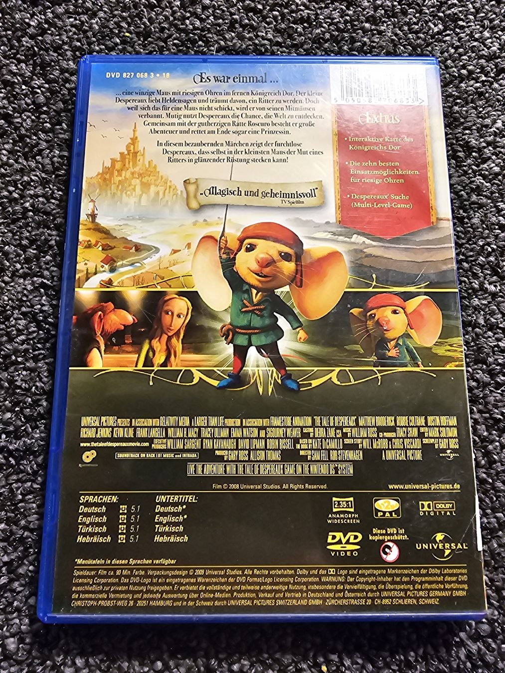 Tutti i DVDs: Despereaux (19476) – Usato da Ruswil venduto da jan_bxl5 1