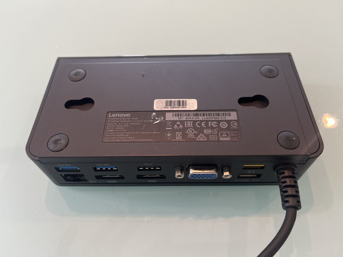 Lenovo Docking station: Lenovo ThinkPad OneLink+ Docking Station – Usato da Männedorf venduto da Phoebos 2