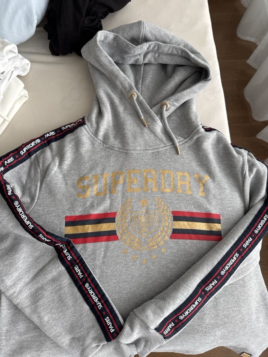 Superdry Pulls & Sweat-shirts: Superdry Kapuzenpullover, Gr. 40, Grau – Neuf (Voir description) à Uitikon Waldegg par LoriCor