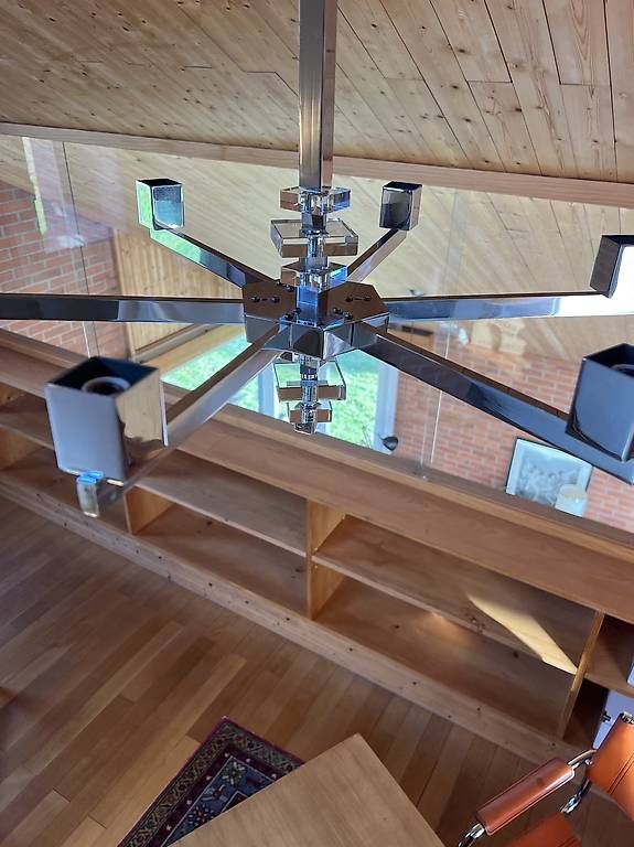 Lampadari & plafoniere: Art-déco-Kronleuchter, Jacques Adnet, 1930 – Usato da Richterswil venduto da NienkeM 4
