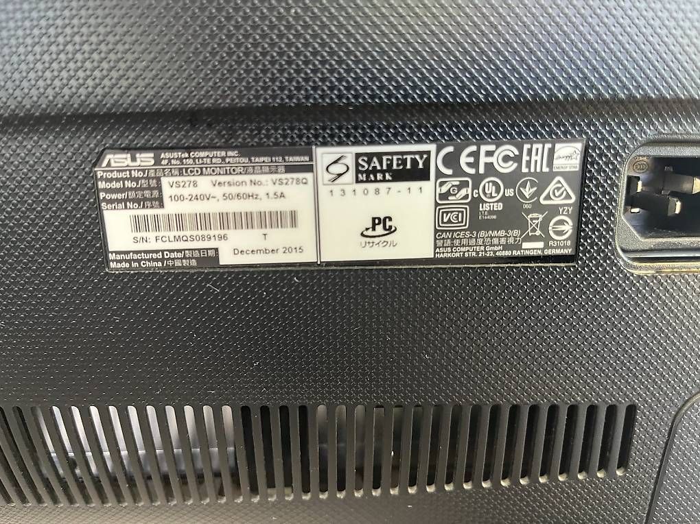Asus Monitor: PC Monitore ASUS 27", Gaming, Büro - 2 Stk, Bildschirm – Usato da Oberschrot venduto da baldachin01 2