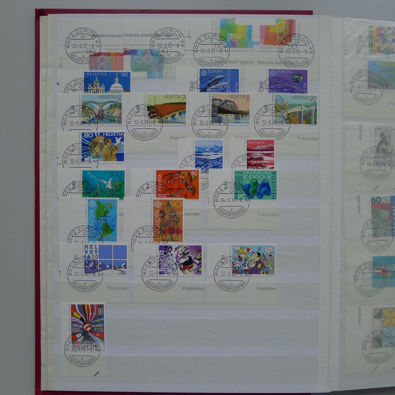 Tutti i francobolli: 1985-2004, grosse Sammlung Ersttags-Halbmond-O: mit TABS! – Usato da Sursee venduto da Luzernerraute 5