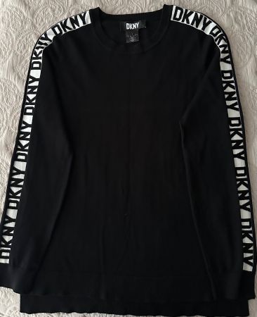 DKNY Pullover Gr.M Cardigan Schwarz Damen Sweatshirt