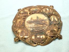 Wandteller, Souvenir aus Köln a Rhein + 8 weitere Orte, 22cm