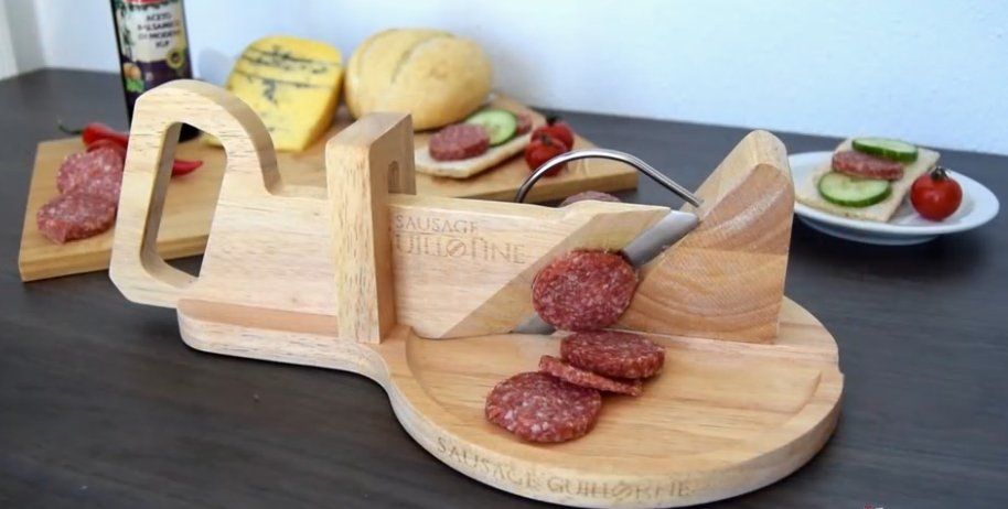 Elettrodomestici da cucina: Wurst-Guillotine mit doppelschneidiger Edelstahlklinge – Nuovo e nell'imballaggio originale da Weisslingen venduto da holz-spielen.ch 5
