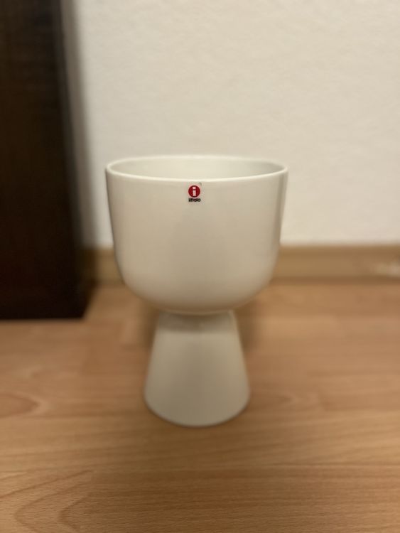 Iittala Nappula Blumentopf Aus Keramik | Weiß, 26x15,5 Cm, Modernes Skandinavisches Design, Von Matti Klenell