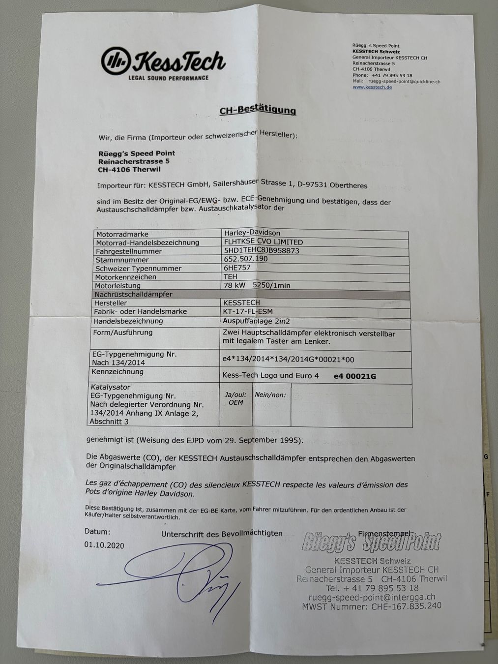 Harley-Davidson Touring: Harley Davidson FLHTKSE CVO Elektra Glide – Usato da Tuggen venduto da Rugi2 7