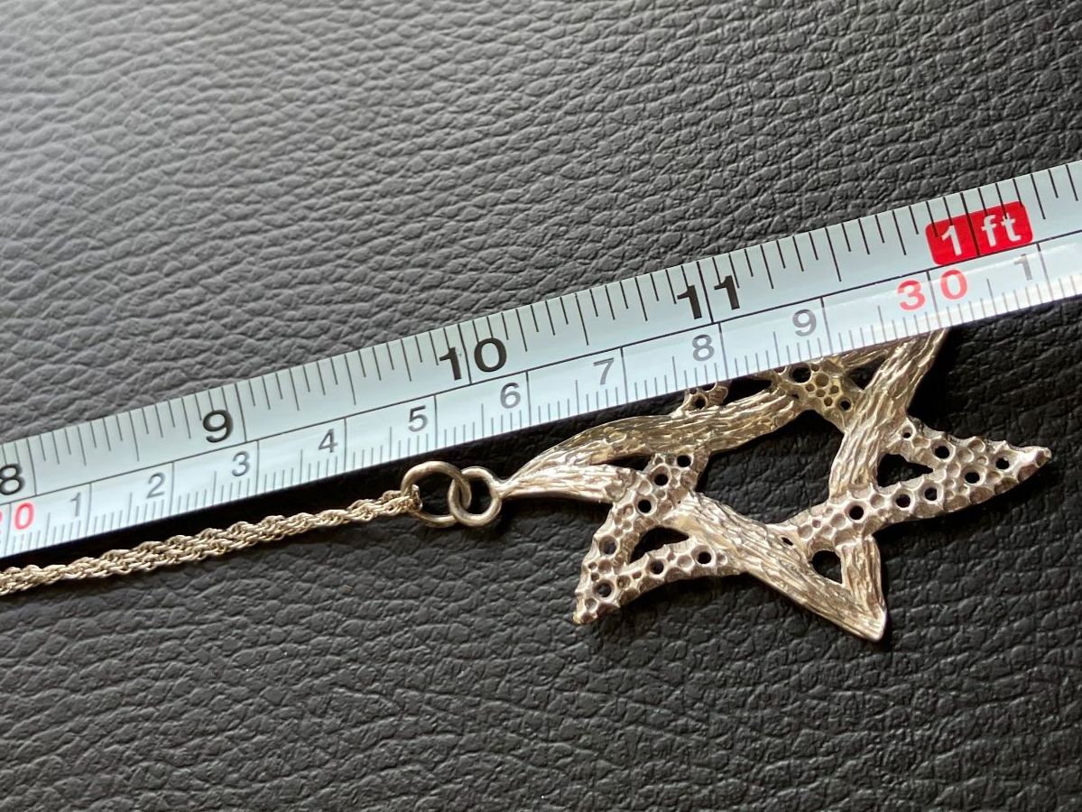 Catenine: Collier vintage étoile de David en argent 925, – Usato da Peseux venduto da CharmeCommerce 7