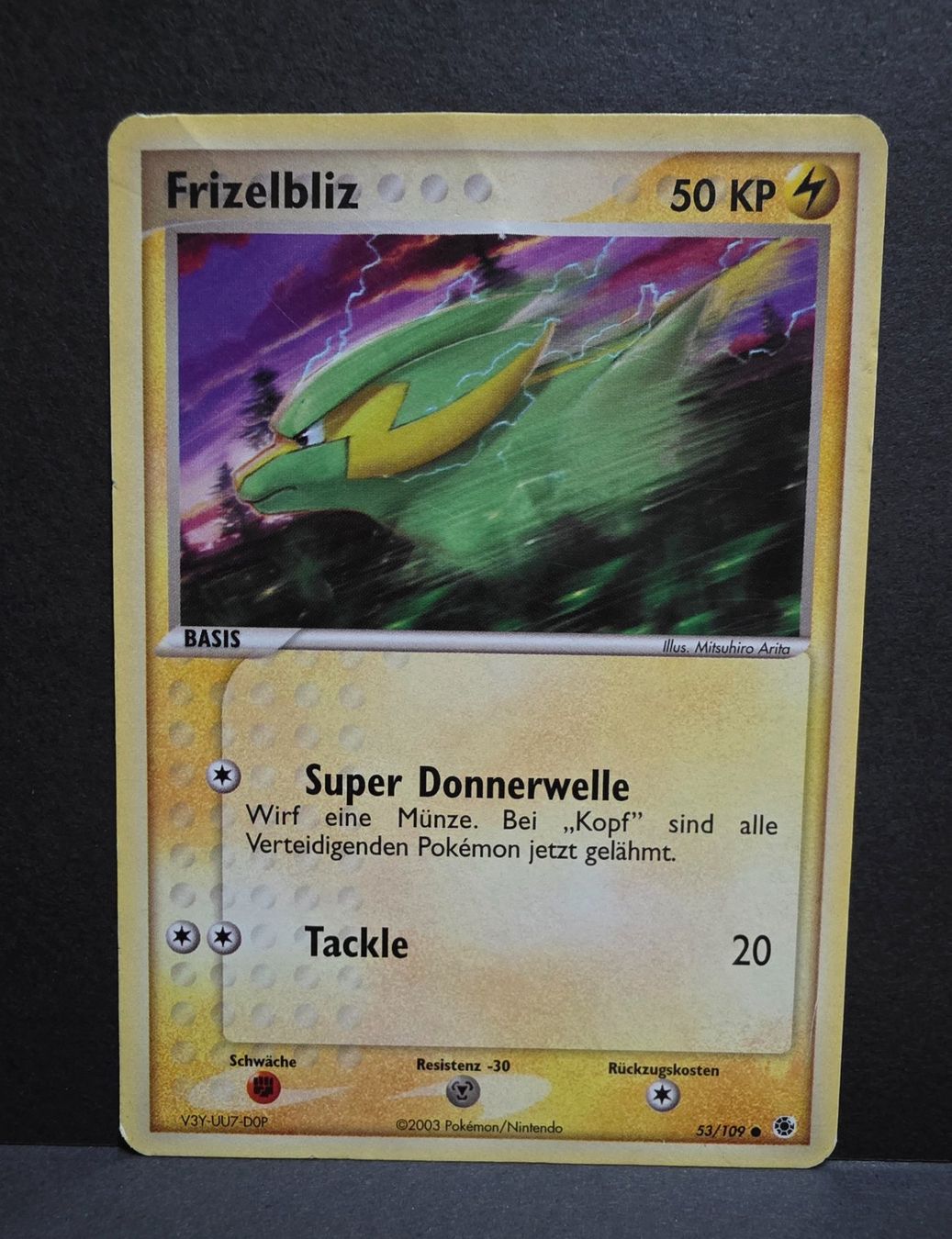 Pokémon Carte collezionabili: Pokémon Fritzelbliz 2003 DE 53/109 – Usato da Roggwil BE venduto da S_Cards