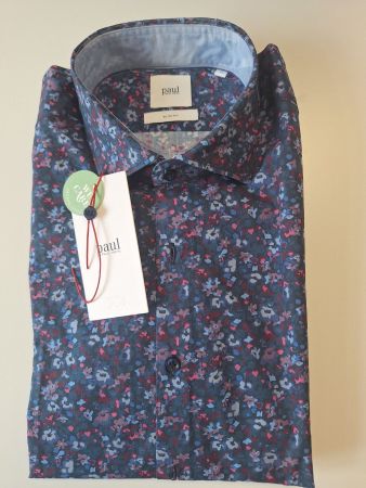 Herrenhemd Paul Kehl, neu m.Etikett, Grösse M, Blumenmuster