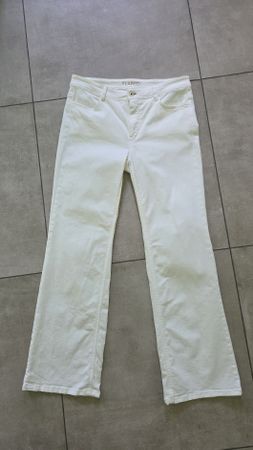 Taifun Flared Jeans Grösse 40, weiss, Top Zustand!🌸