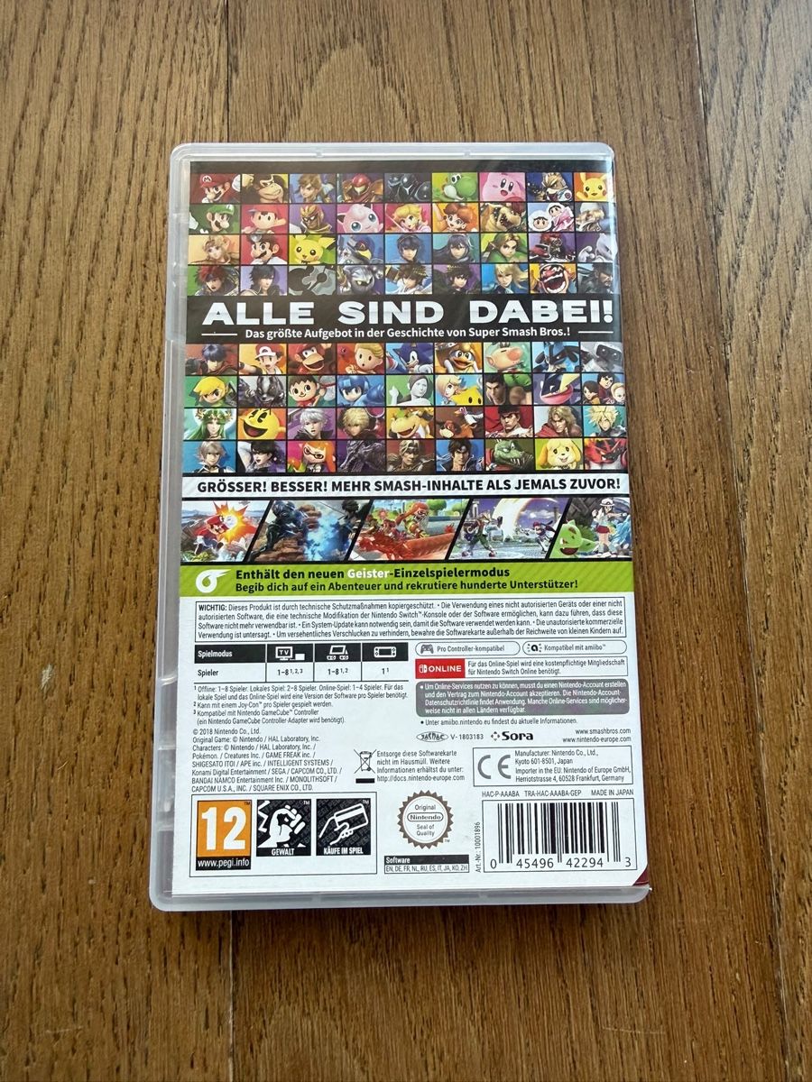 Nintendo Giochi: Super Smash Bros. Ultimate / Nintendo Switch – Usato da Läufelfingen venduto da Seraphim13 1