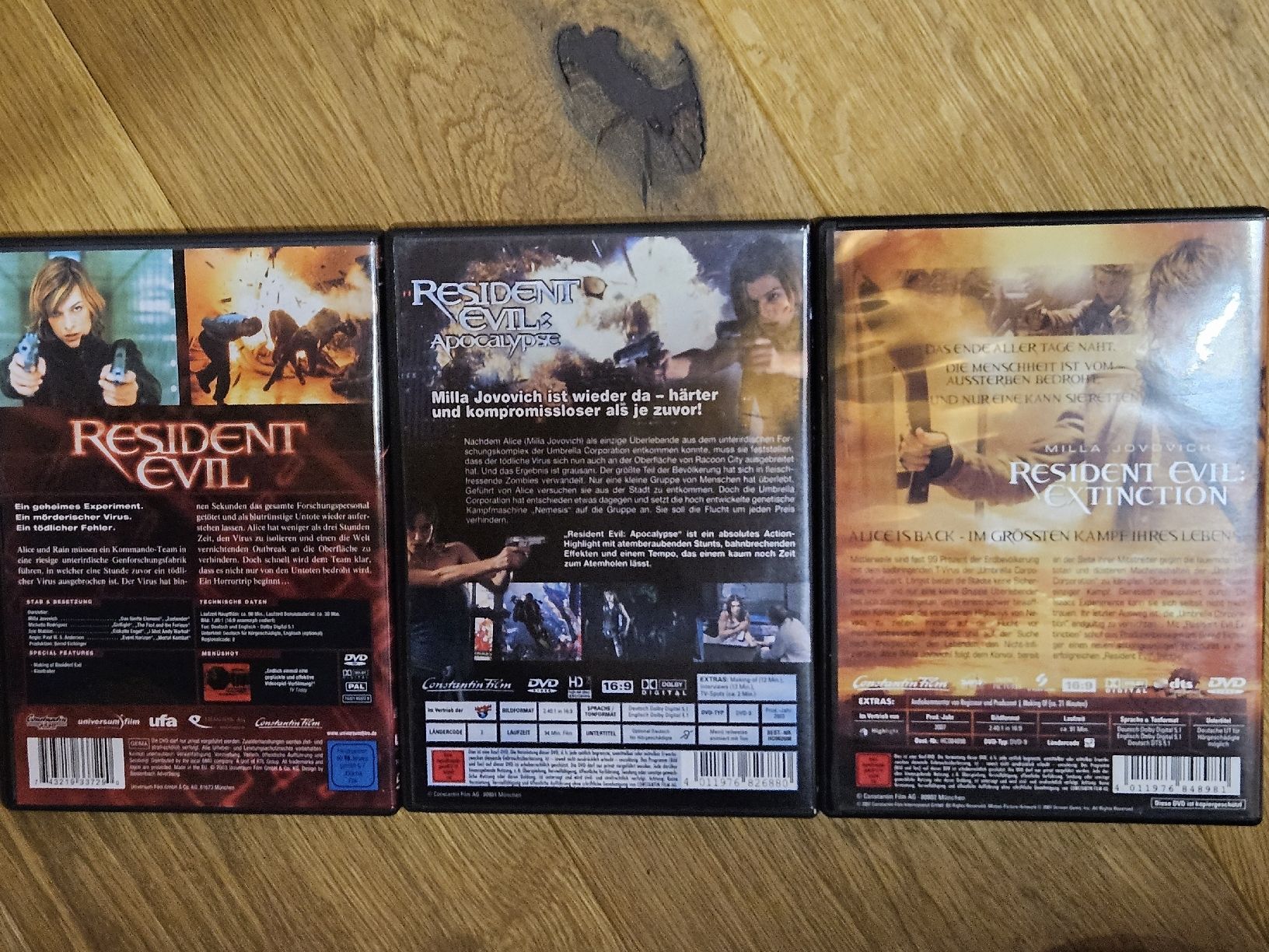 Tutti i DVDs: Resident Evil 1, 2 und 3 / Bundle DVD – Usato da Oberdorf BL venduto da BaldenEagle 2
