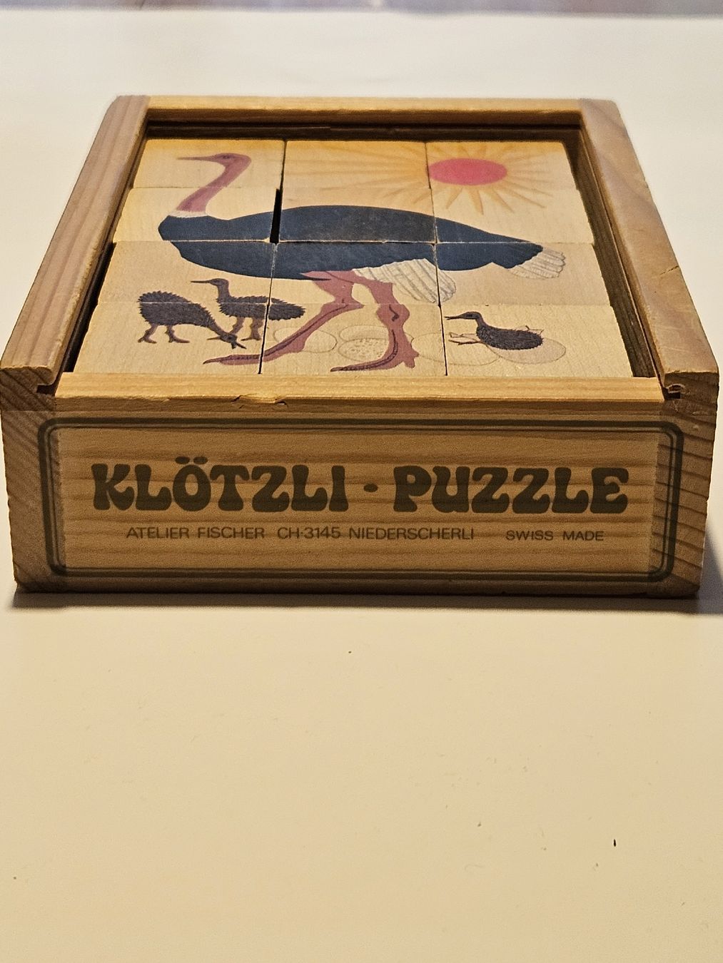 Puzzles: 6x Holz-Klötzli-Puzzle Tiere / #WT18 – Gebraucht aus Oberdorf BL von BaldenEagle