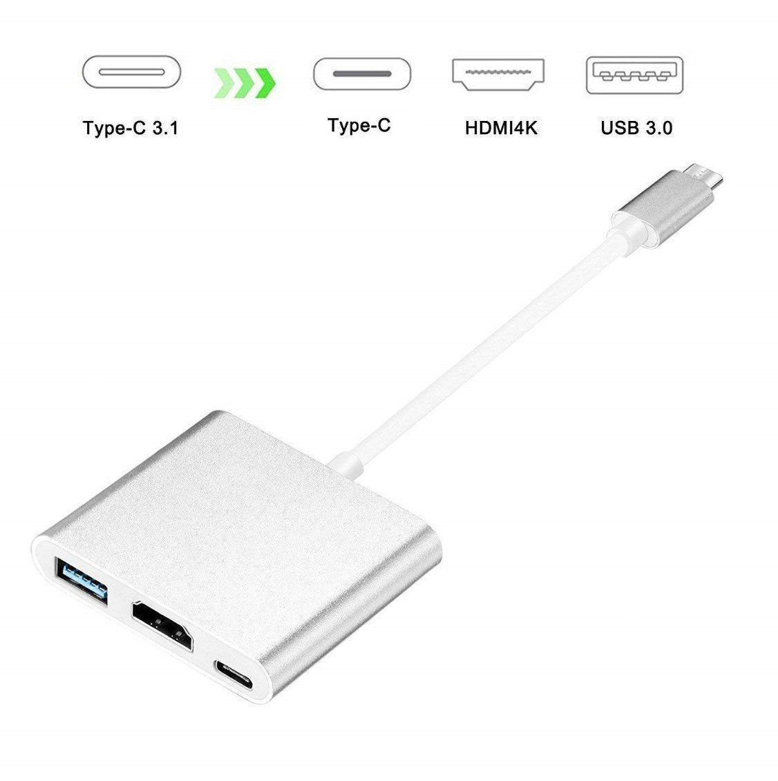 Unità & Adattatore: USB-C auf HDMI/USB/USB-C Hub Adapter MacBook, Laptop, PC – Nuovo e nell'imballaggio originale da Rorschacherberg venduto da elektrofreak