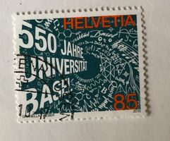 Nr.1348 mit Stempel 550 Jahre Universität Basel 2010  