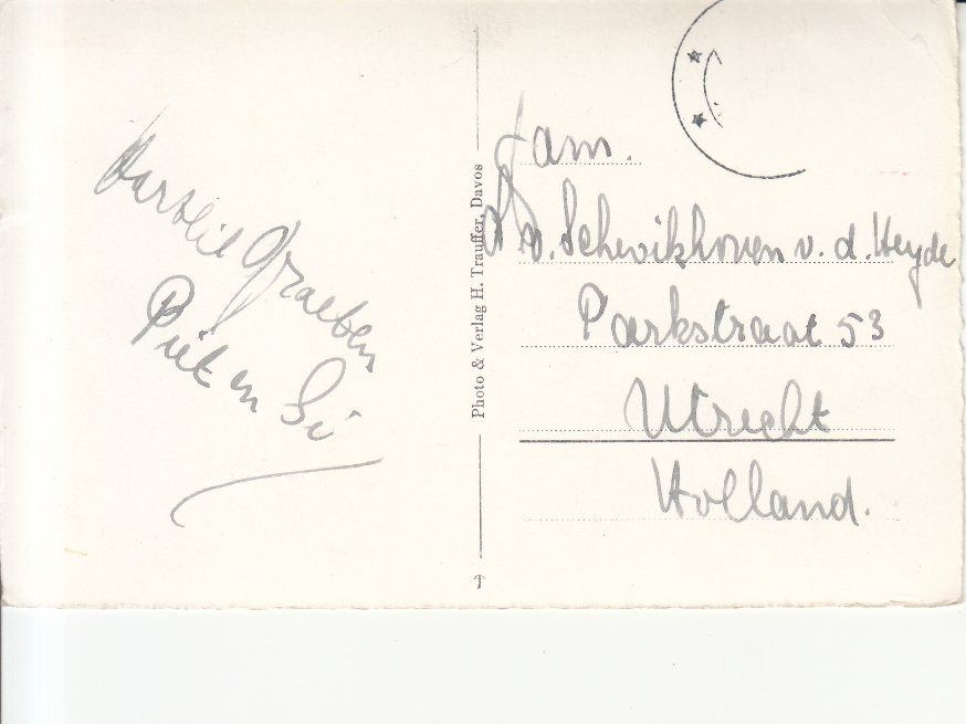 Cartoline postali: Davos Schlittelbahn ca. 1950 – Usato da Bürglen TG venduto da StampGraf 1