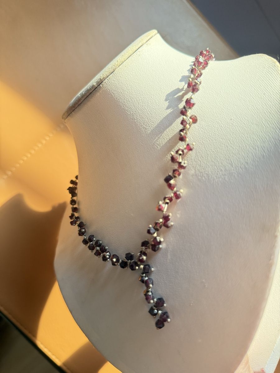 Catenine: Schöne Granat Kette NEU – Nuovo e nell'imballaggio originale da Basel venduto da Chili007 3