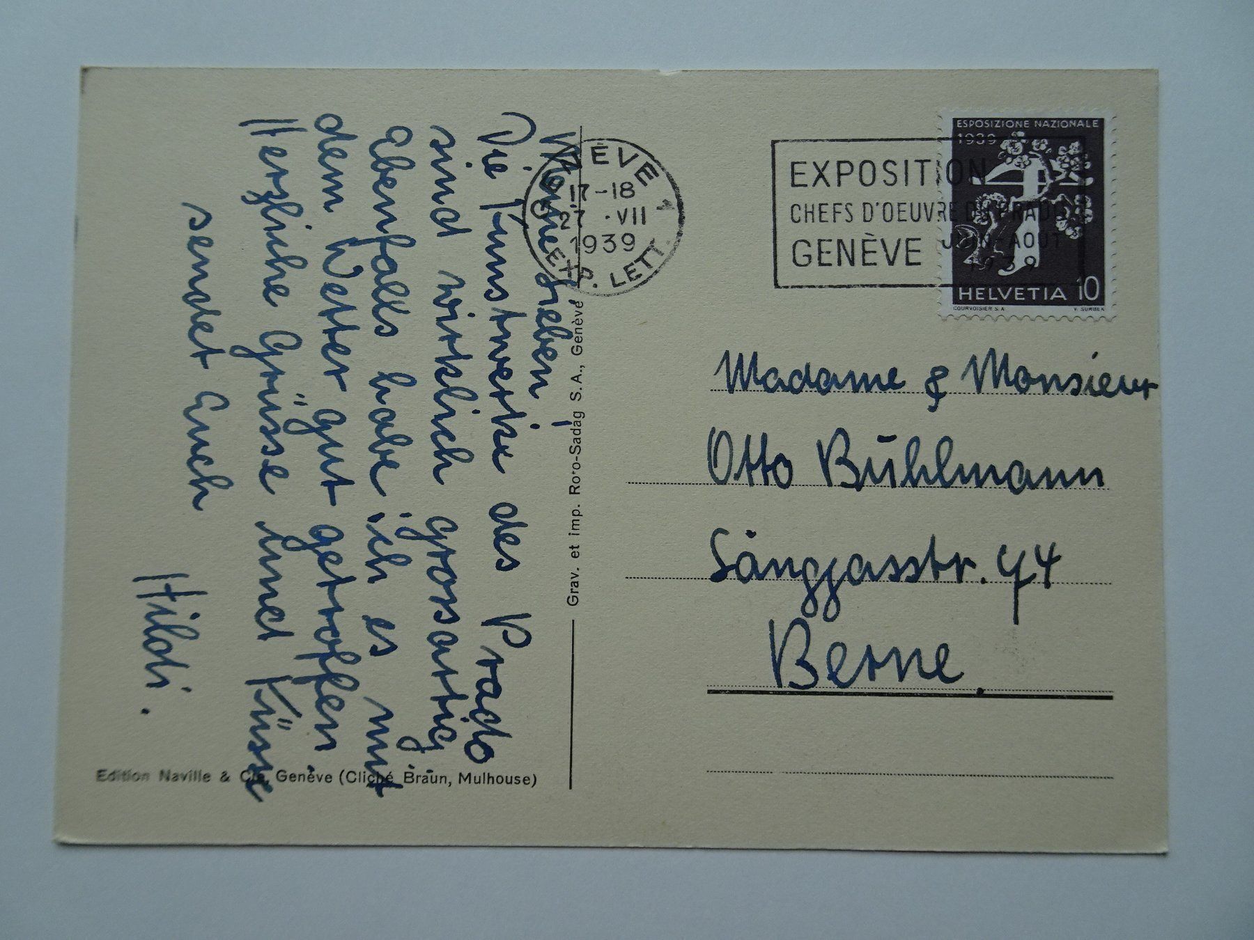 Cartes postales: 1939 – D'occasion à Aadorf par Chnorli-Furz 1
