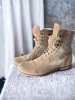 COX Veloursleder / Suède Herren Boots Stiefel Beige Gr.40