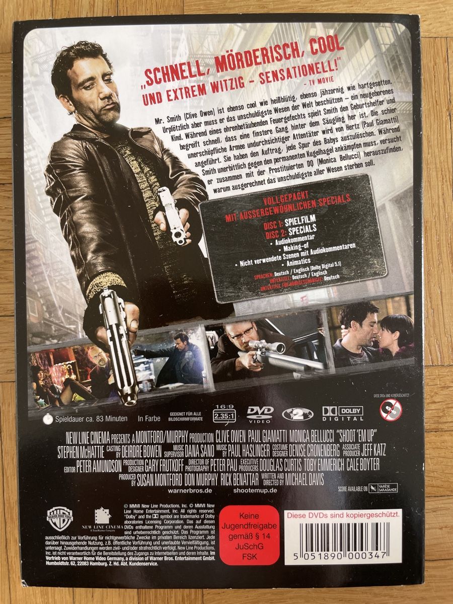 Tutti i DVDs: Shoot 'Em Up - Premium Edition 2 DVDs Top Zustand – Usato da Zürich venduto da Mr.Mauri83 1