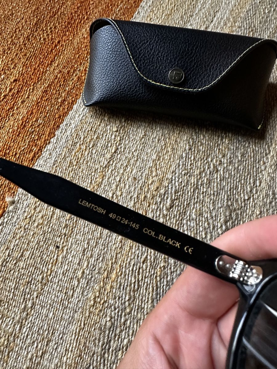 Moscot Brillen & Gläser: Black Moscot Lemtosh Sunglasses – Gebraucht aus Villars-Burquin von Iliasso 1