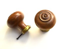 2x antiker Türknauf Kugelknauf Türgriff Knauf Knäufe Griffe