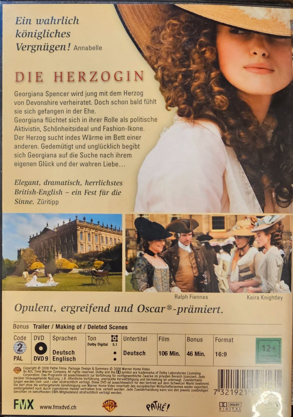 Tutti i DVDs: Die Herzogin – Usato da Wahlen b. Laufen venduto da Cg10 1
