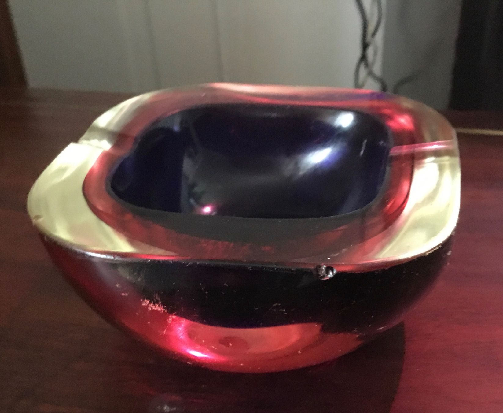 Murano Portacenere: Murano Glas Schale, Vintage Aschenbecher – Usato da Schlieren venduto da Jeajet