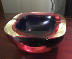 Murano Glas Schale, Vintage Aschenbecher