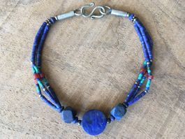 ARMKETTE  LAPISLAZULI  LÄNGE 22cm